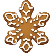 Gingerbread snowflake sticker