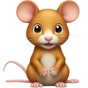Ginger colored mouse sticker