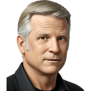 old man in black shirt sticker