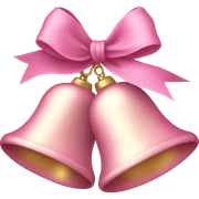 Light pink Christmas bells sticker