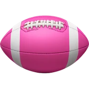 Realistic pink football sticker