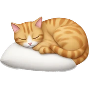 Cat sleeping sticker