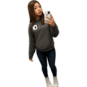 brown-haired girl in bathroom selfie sticker