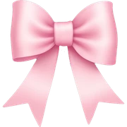 light pink ribbon bow sticker