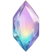 Pastel iridescent crystal sticker