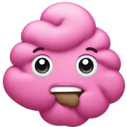Pink poop sticker