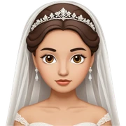 beautiful brow hair bride sticker