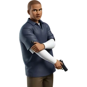 boy with gun parody sticker