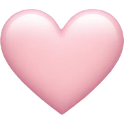 Light pink heart  sticker