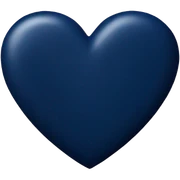 navy blue heart sticker