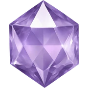 A light purple diamond sticker