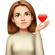 girl with light brown hair  sticker
