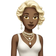 elegant girl with jewelry sticker