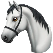 Black horse sticker