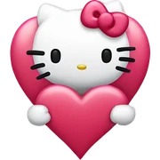 hello kitty heart sticker