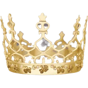 dainty british tiara gold  sticker