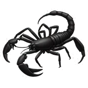 Scorpion preto sticker