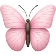 Light pink butterfly sticker