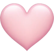 Light pink heart  sticker