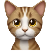 Cat Brithis short hair  sticker