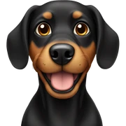 Black and Tan dog  sticker