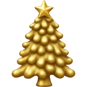 Gold Christmas Tree sticker