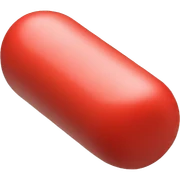 pill red sticker