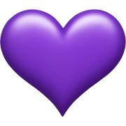 purple heart emoji sticker
