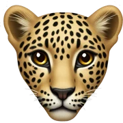 Leopard heart sticker