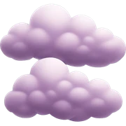 Mauve clouds sticker