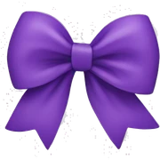Purple bow  sticker