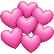 Pink hearts  sticker