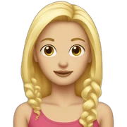 blonde sticker