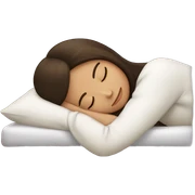 Brunette girl sleeping sticker