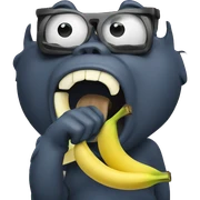 Banana eating banana sticker