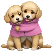 playful dog in hoodie sticker