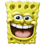 spongebob smiling sticker