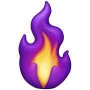 purple fire sticker