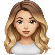 Chica con balayage  sticker