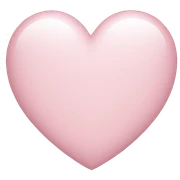Light pink heart sticker