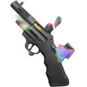 Rainbow with gun  sticker