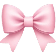 light pink bow sticker