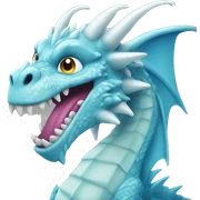 Ice dragon sticker