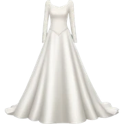 Long sleeve wedding dress sticker