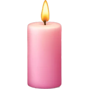 light pink candle sticker