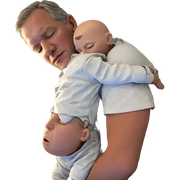 sleeping boys with old man sticker