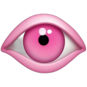 Pink eye sticker