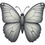 Grey Butterfly sticker