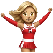 Rutgers Cheerleader sticker