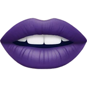 blue lipstick sticker